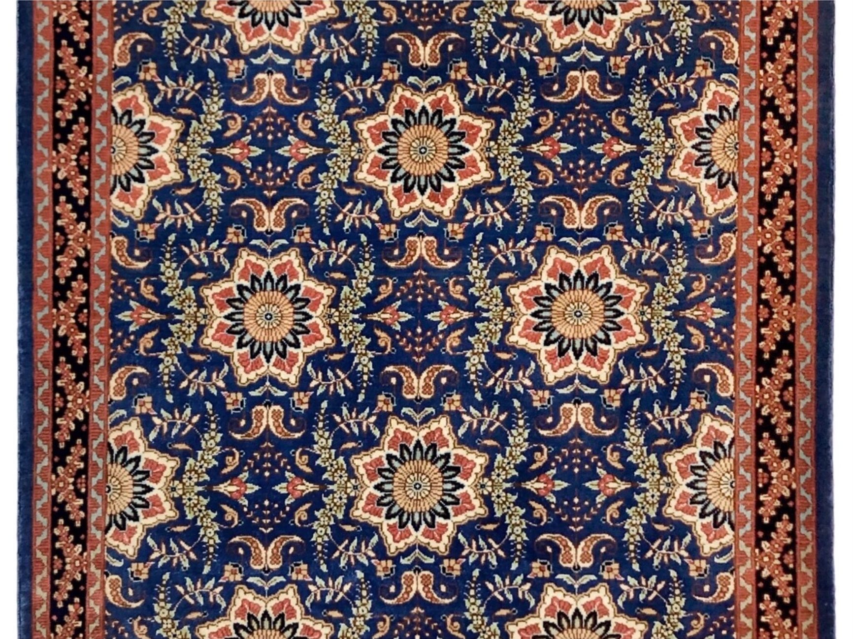 ペルシャ絨毯【シルク】玄関マット小　クム産　53×79(cm)　¥220,000(税込)