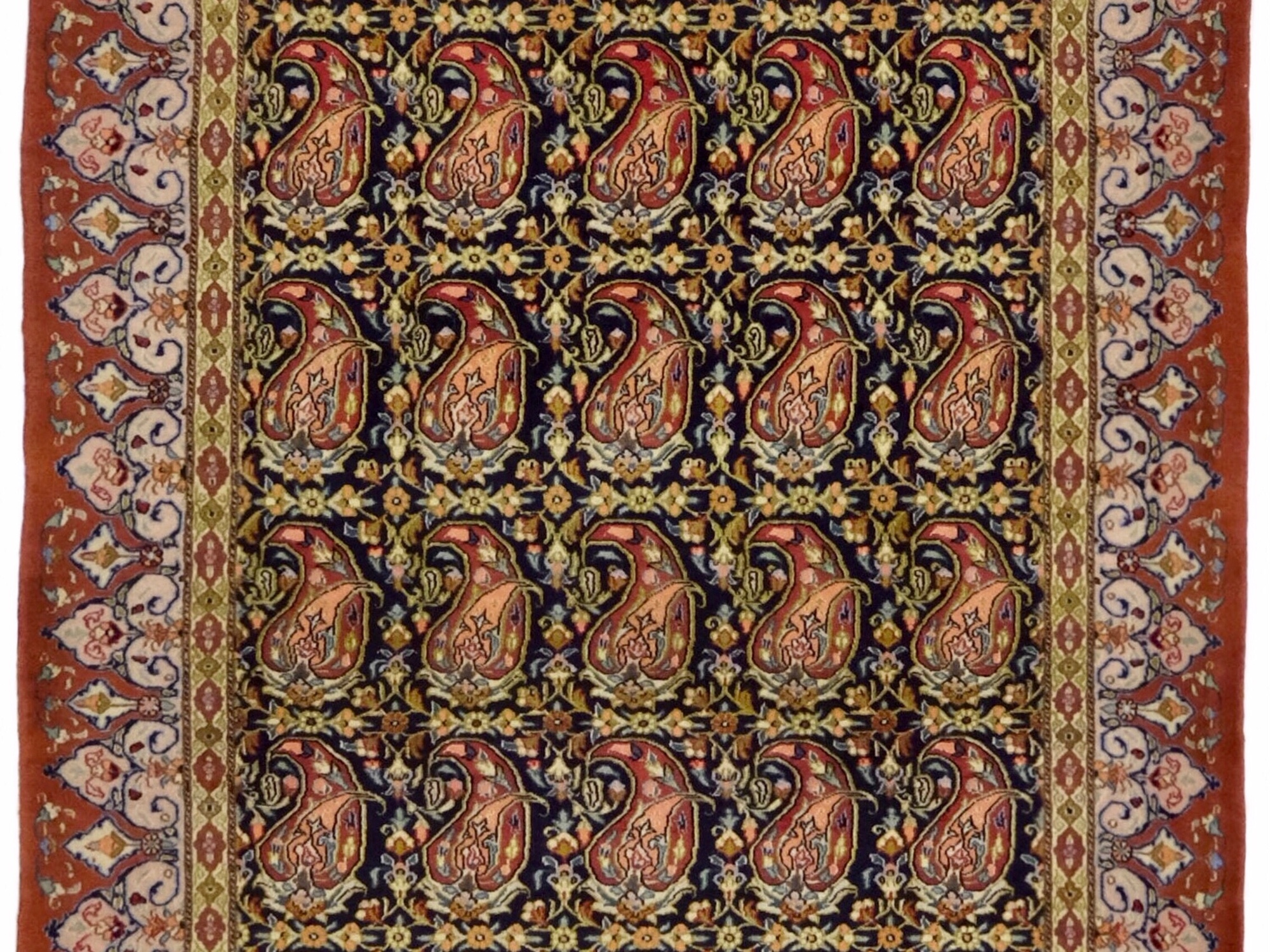 ペルシャ絨毯【ウール】リビングサイズ小　クム産　126×190(cm)　¥418,000(税込)