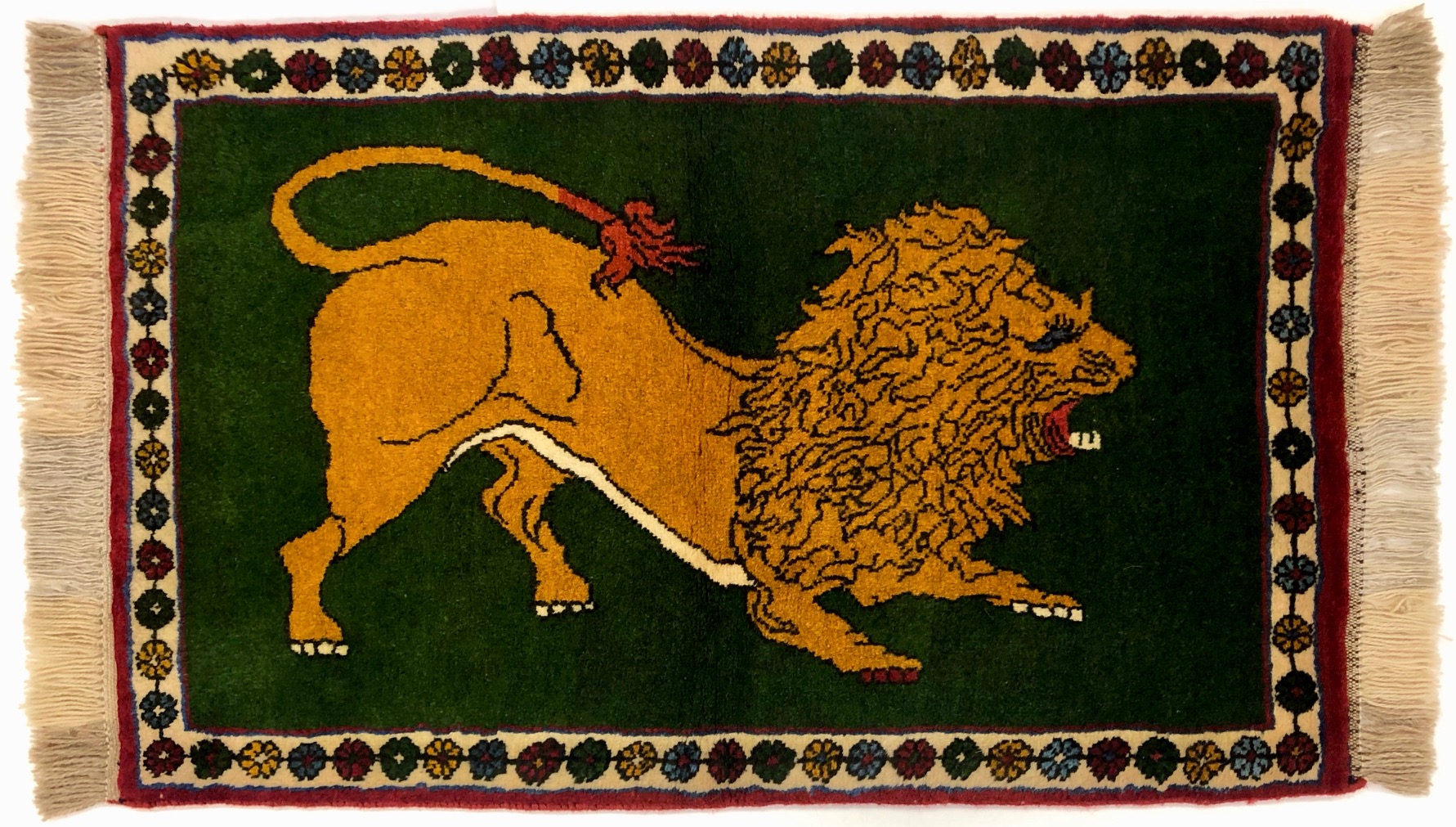 ペルシャ絨毯【トライバルラグ】玄関マット中（80×120）｜ペルシャ絨毯 