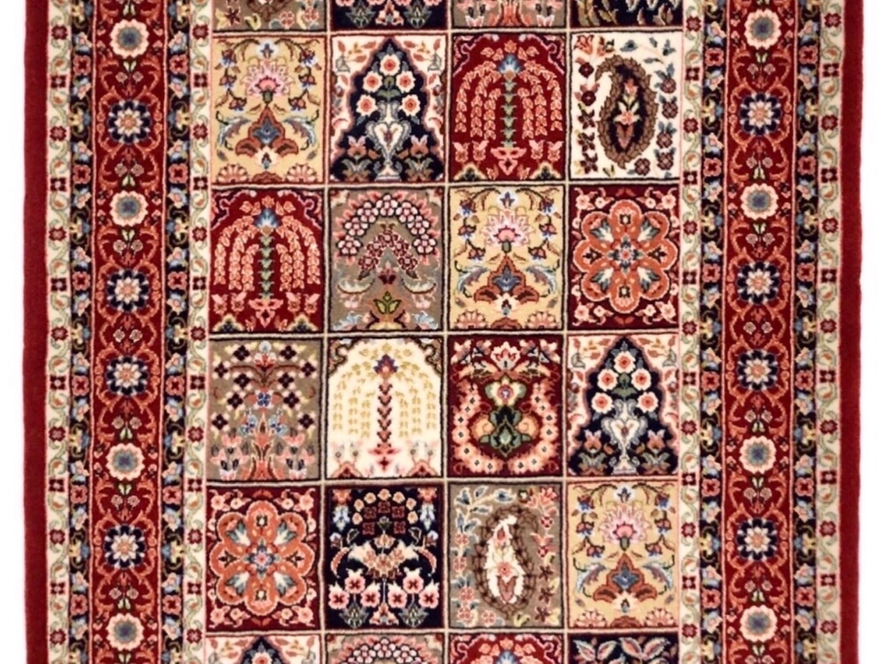 ペルシャ絨毯【ウール】玄関マット中　クム産　80×120(cm)　¥308,000(税込)
