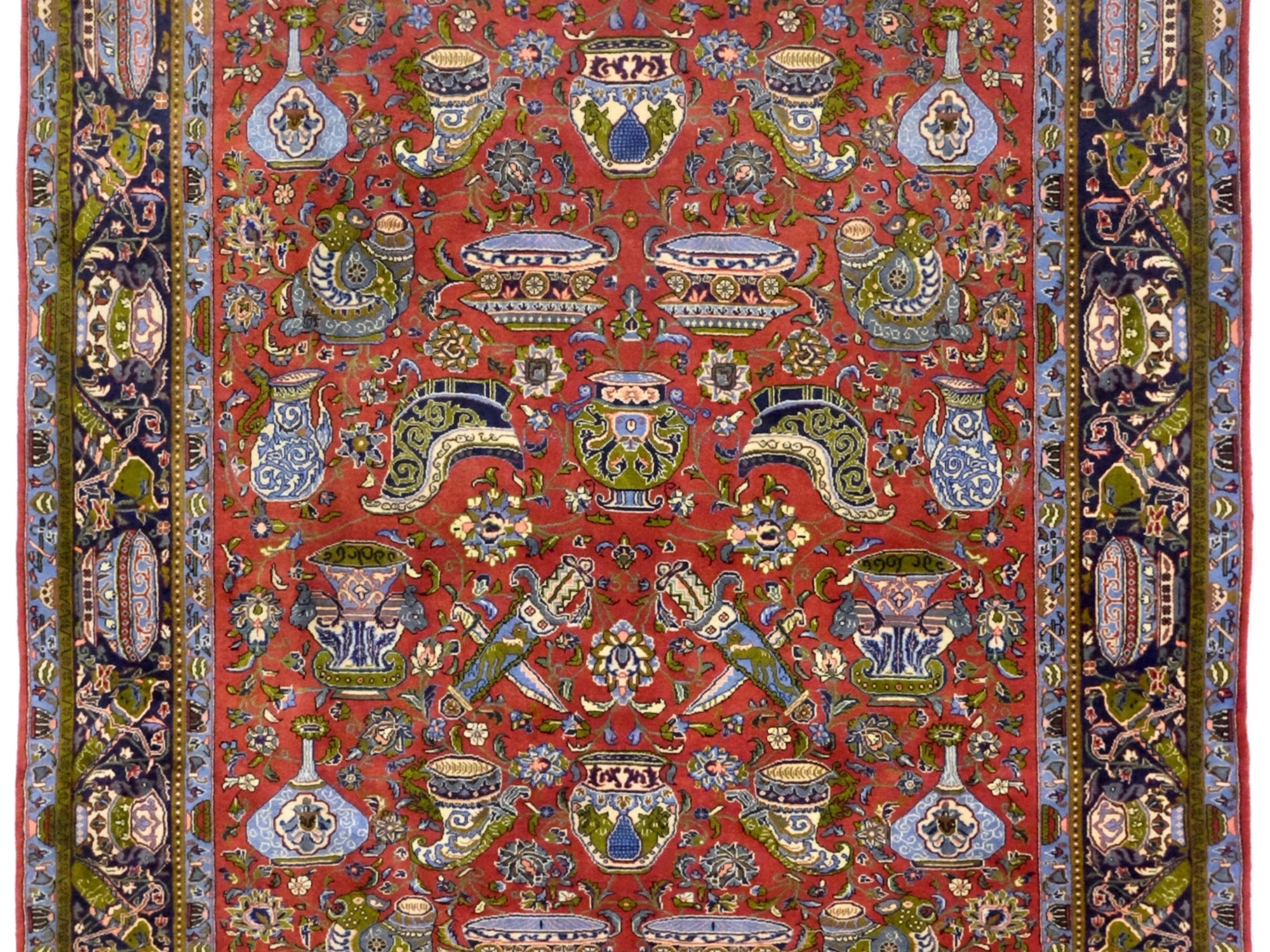 ペルシャ絨毯【ウール】リビングサイズ大　ギアサバド産　203×289(cm)　¥770,000(税込)