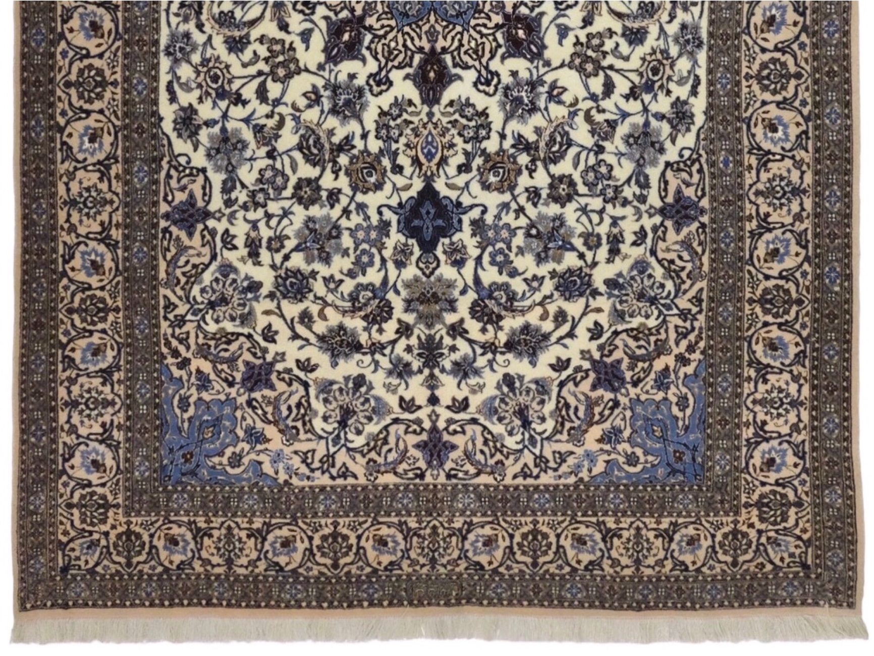 ペルシャ絨毯【ウール】リビングサイズ中 ナイン産 157×256(cm 