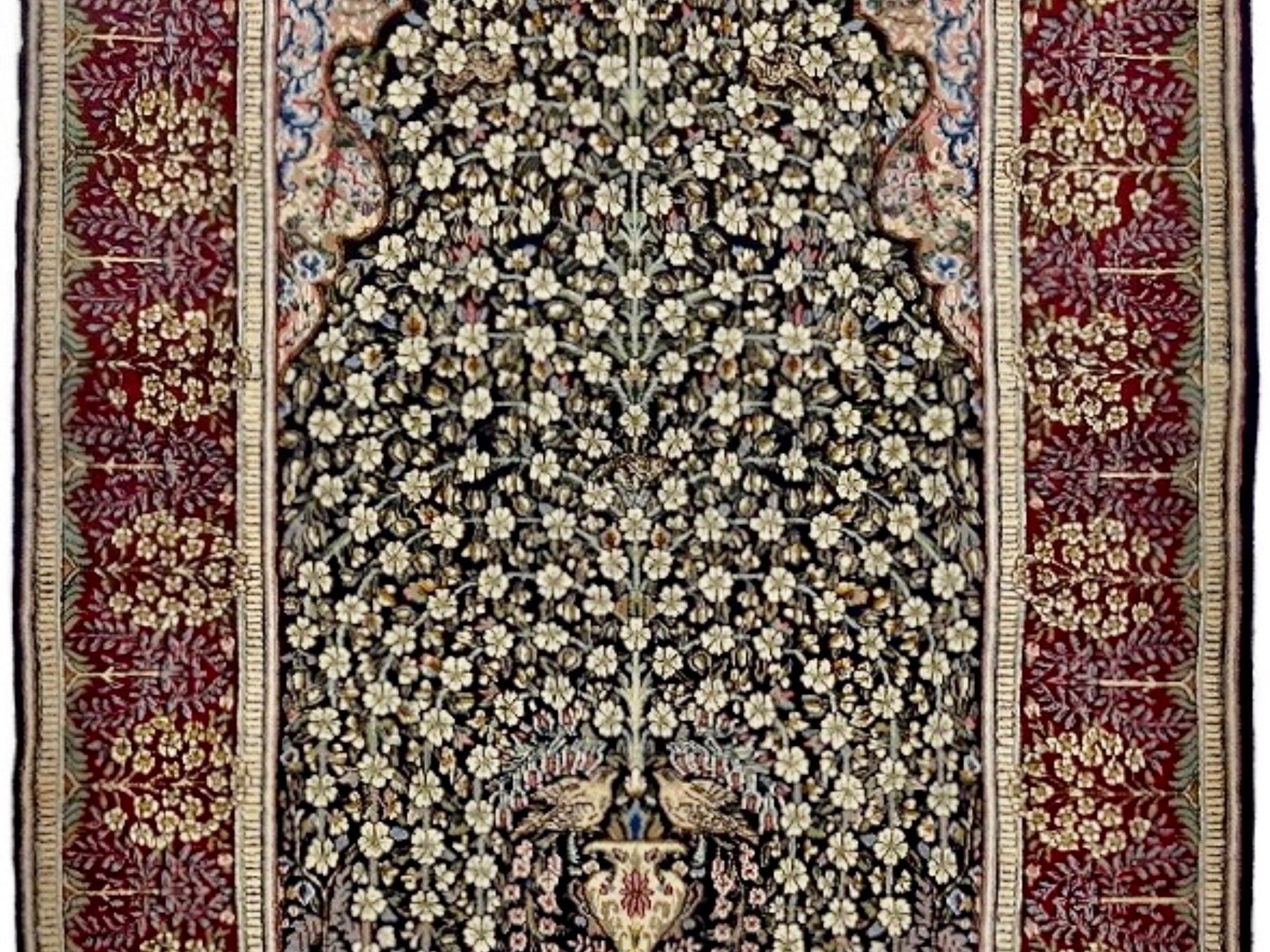 ペルシャ絨毯【アンティーク・オールド絨毯】ケルマン産