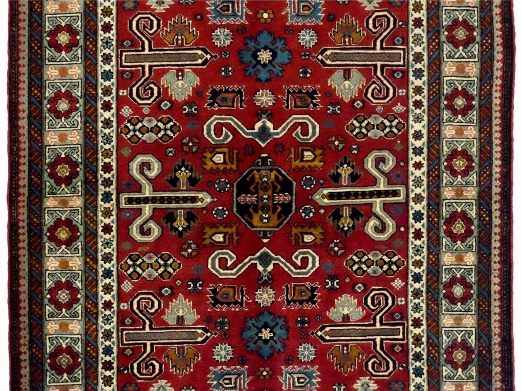 ペルシャ絨毯【ウール】玄関マット大　グーチャン産　106×148(cm)　¥220,000(税込)