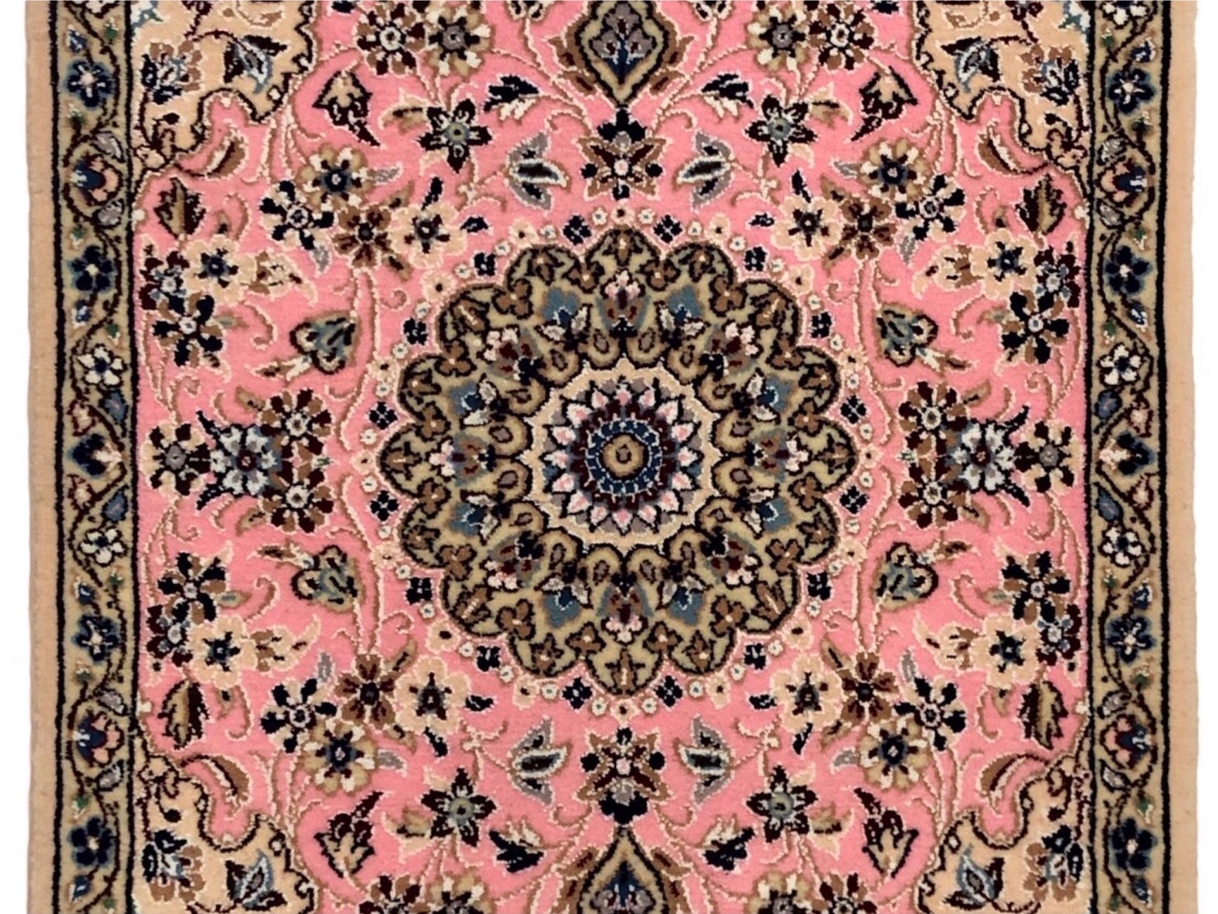 ペルシャ絨毯【ウール】玄関マット小 ナイン産 61×91(cm) ¥110,000 
