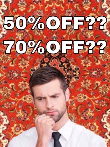 ペルシャ絨毯の値段について