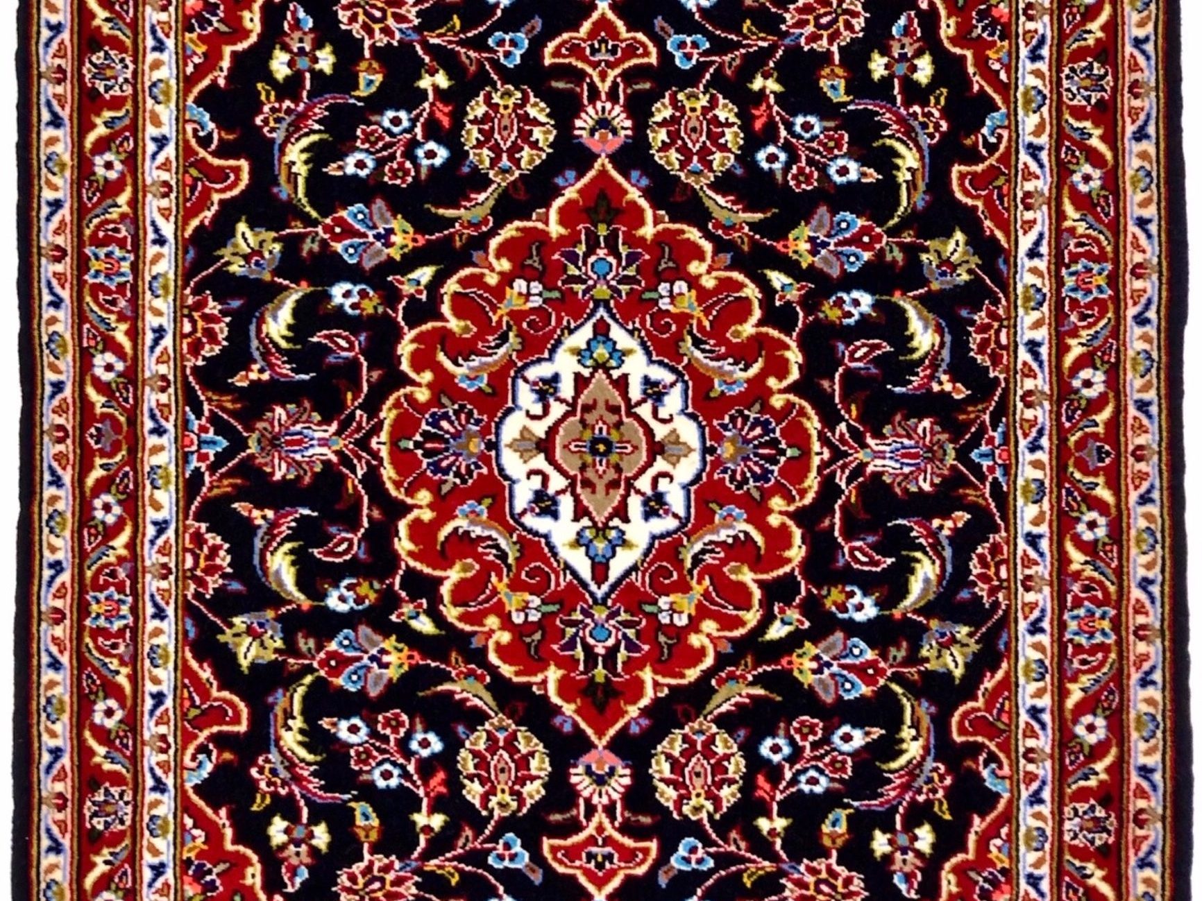 ペルシャ絨毯【ウール】玄関マット中　カシャーン産　81×122(cm)　¥198,000(税込)