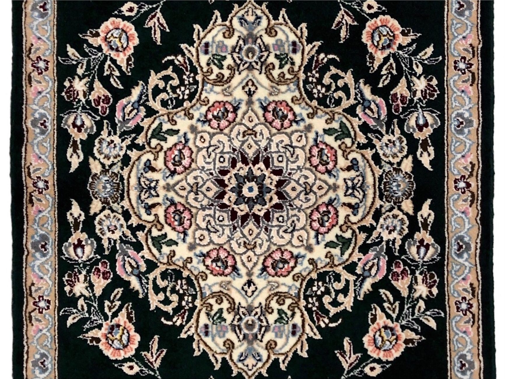 ペルシャ絨毯【ウール】玄関マット小　ナイン産　63×93(cm)　¥110,000(税込)