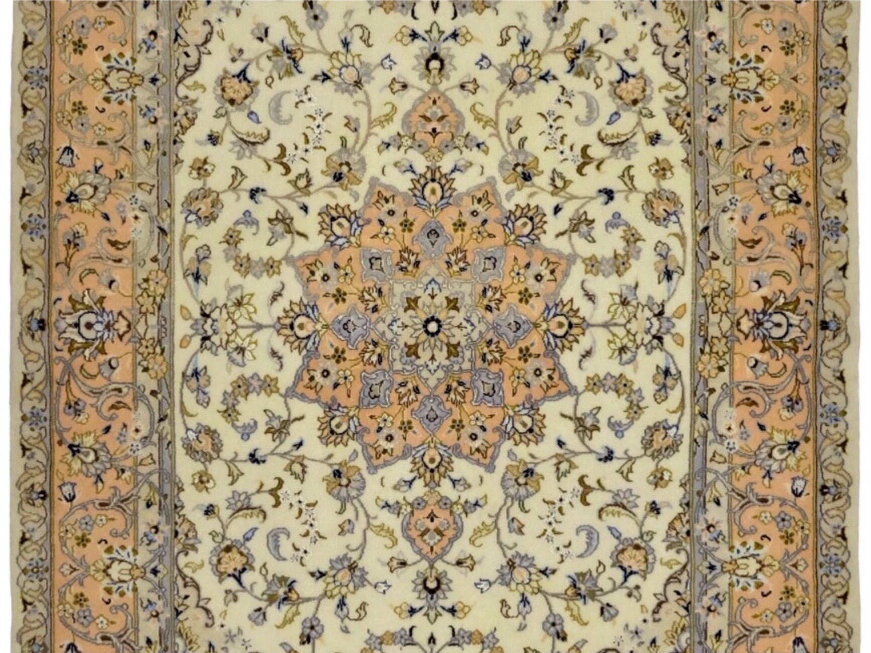 ペルシャ絨毯【ウール】リビングサイズ小　カシャーン産　140×213(cm)　¥550,000(税込)