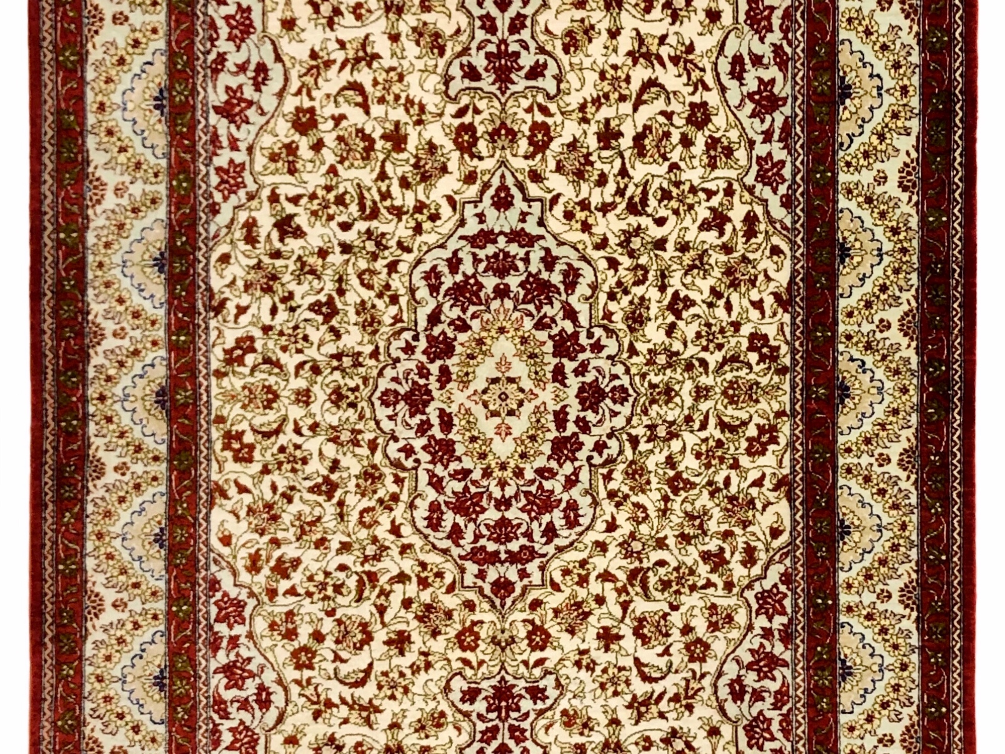 ペルシャ絨毯 マラゲ産(クム柄) 76×130【シルク 玄関マット中】 ¥418,000(税込)