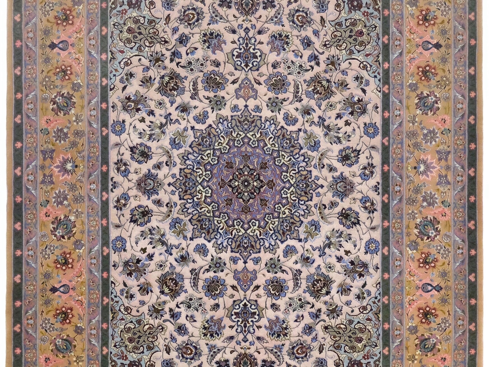 ペルシャ絨毯【ウール】リビングサイズ中　イスファハン産　160×224(cm)　¥2,200,000(税込)