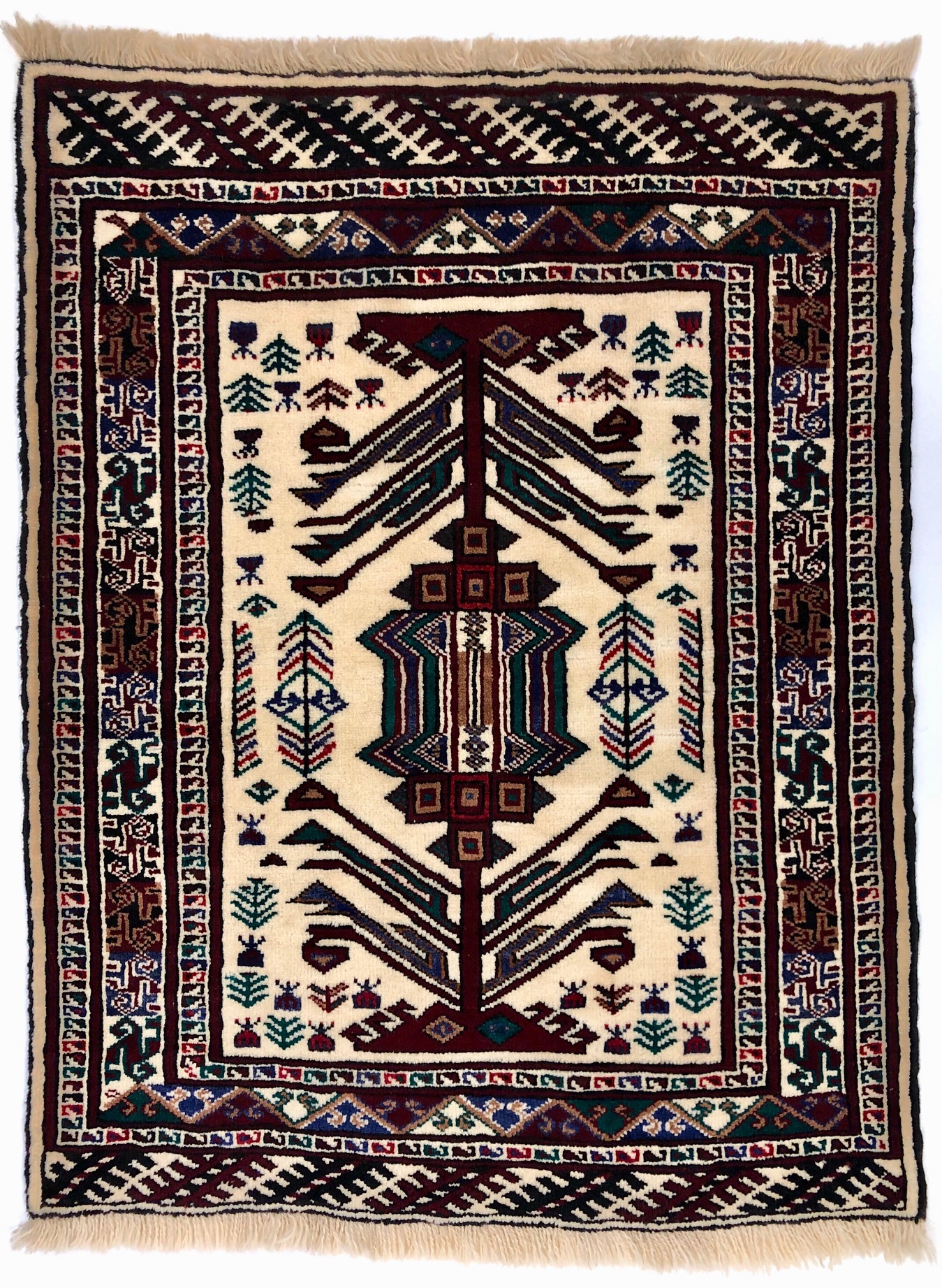 ペルシャ絨毯【トライバルラグ】トルクメン産｜ペルシャ絨毯専門