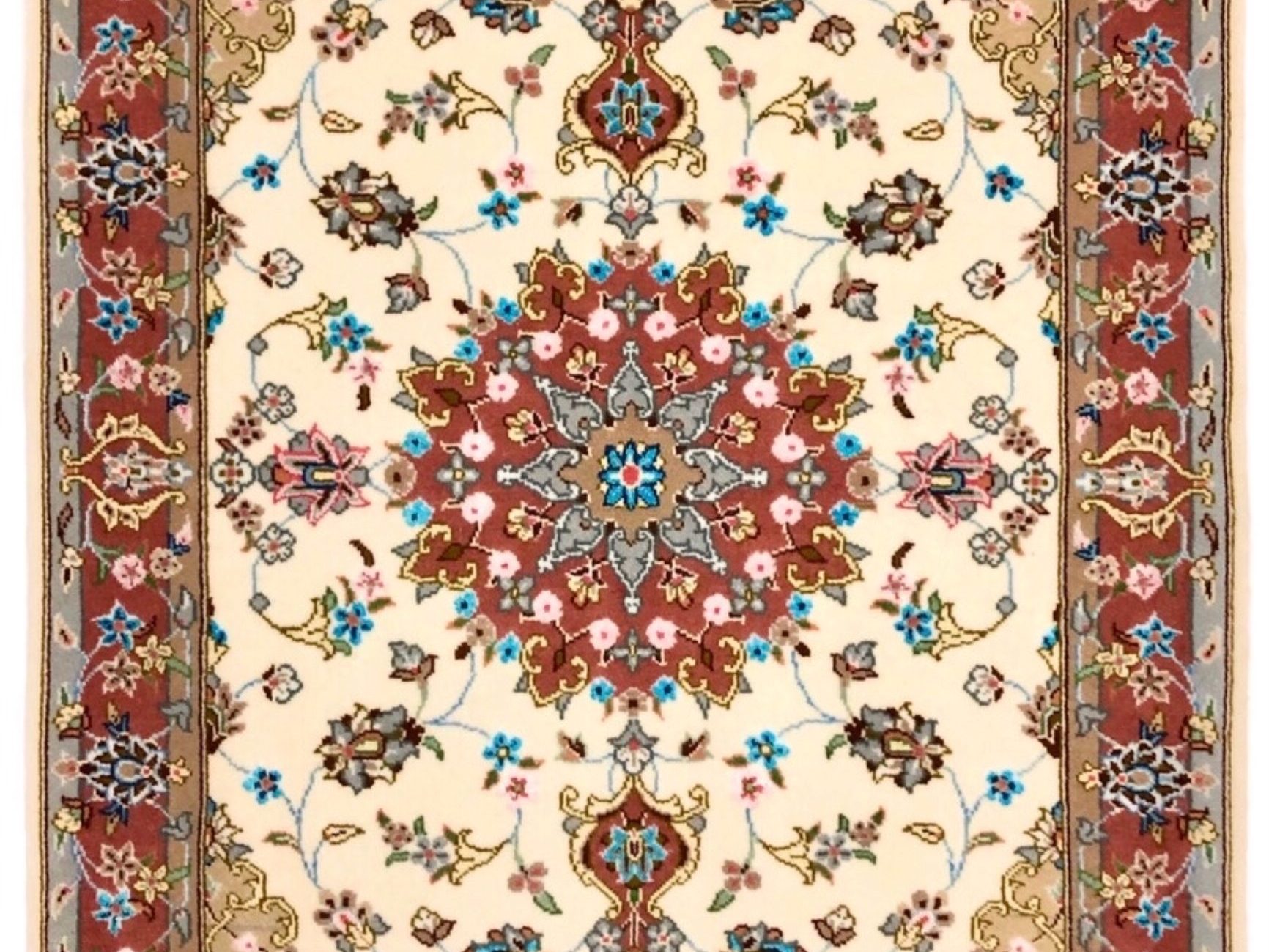 ペルシャ絨毯【ウール】玄関マット中　カシャーン産　82×126(cm)　¥198,000(税込)