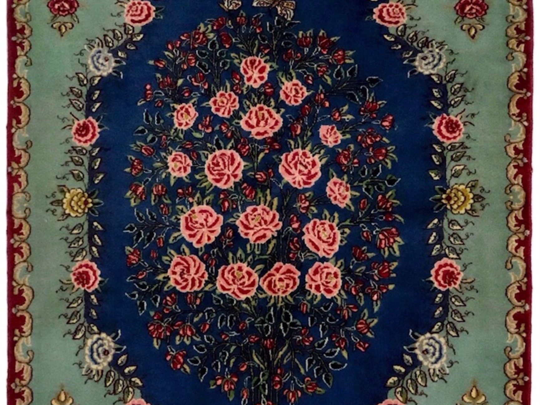 ペルシャ絨毯【ウール】玄関マット大　ケルマン産　90×145(cm)　¥495,000(税込)