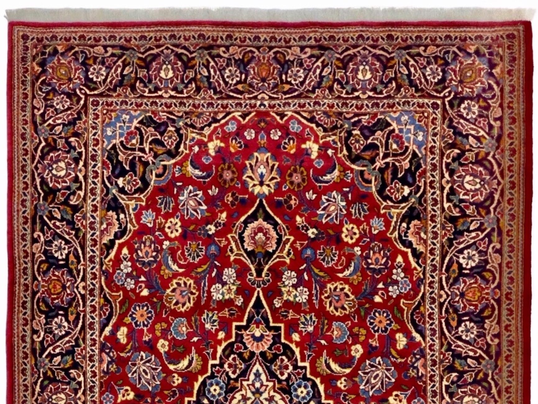 IP65防水 ウール ペルシャ絨毯 188×120㎝ トヒル 東さ5-0531③