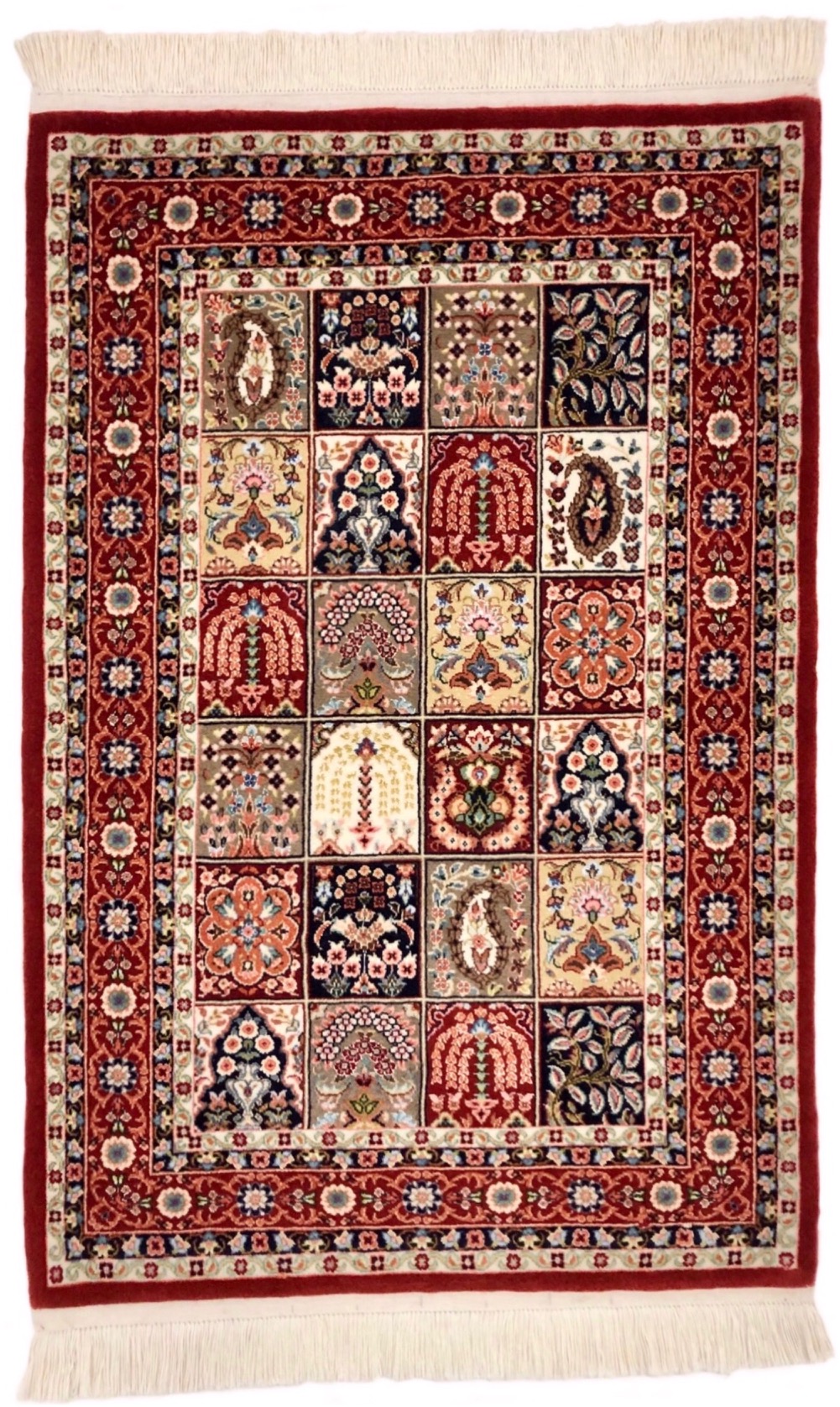 ペルシャ絨毯【ウール】玄関マット中 クム産 80×120(cm) ¥308,000(税込 