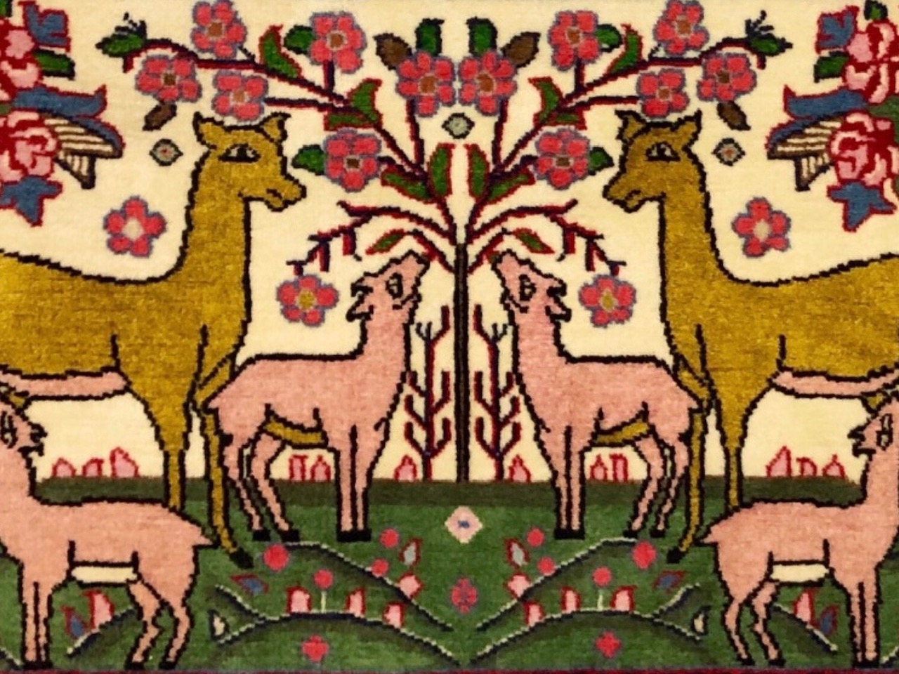 ペルシャ絨毯【ウール】セネ産 51×77 玄関マット小 ¥88,000(税込)