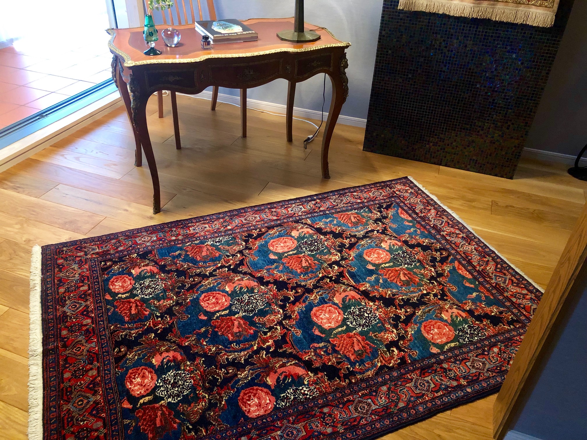 アフガニスタン キリム 手織り絨毯 サイズ:99×99cm stn:1985 