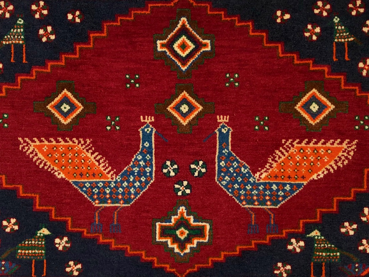 ペルシャ絨毯【トライバルラグ】バルーチ産 61×87 玄関マット小 SOLD 